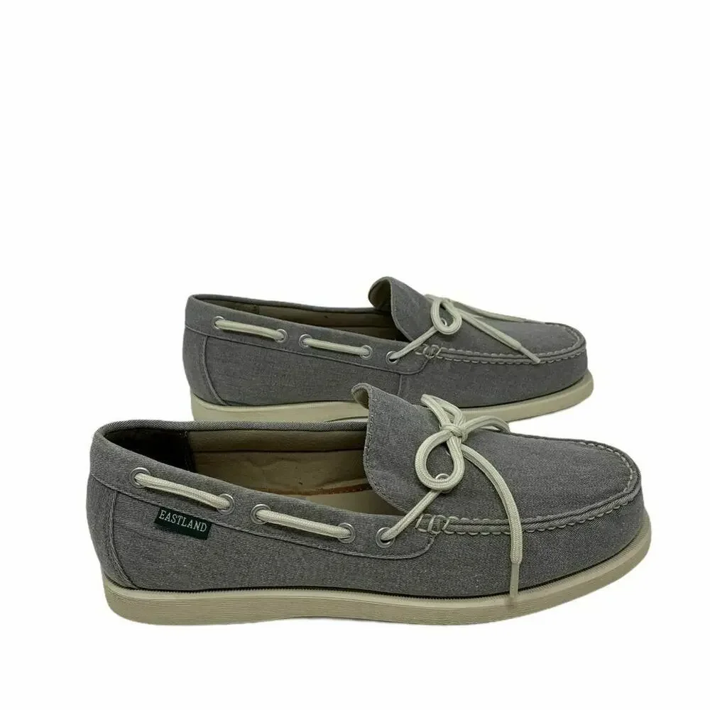 Eastland Men's Grey Yarmouth Canvas Boat Shoes 8.5D